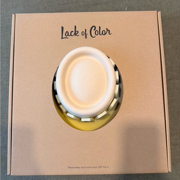 Lack Of Color Cream Hat with Gold Band main image 4